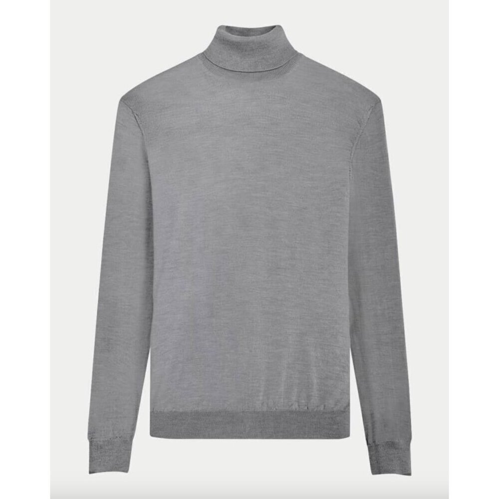 Bugatchi Super Merino Solid Turtleneck Sweater Ce… - image 10